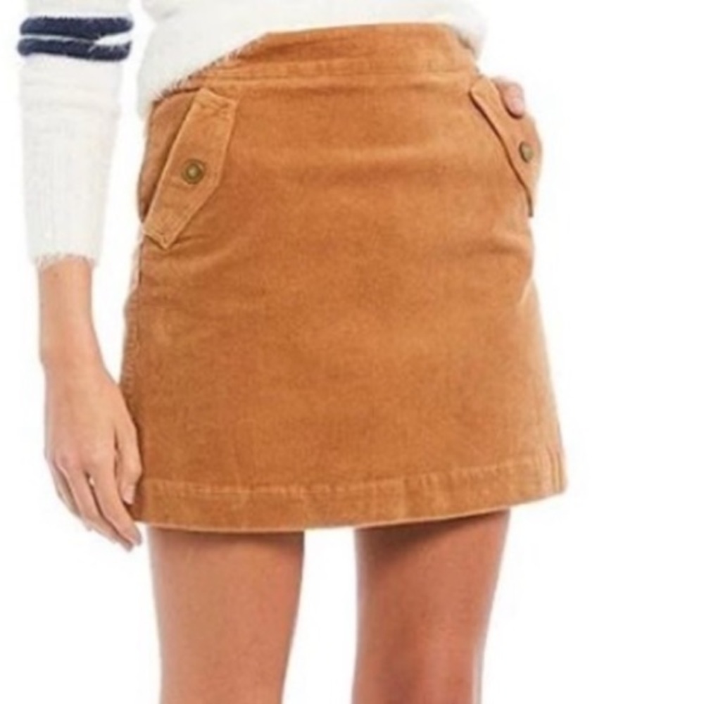 ✅Corduroy Mini Skirt From Copper Key